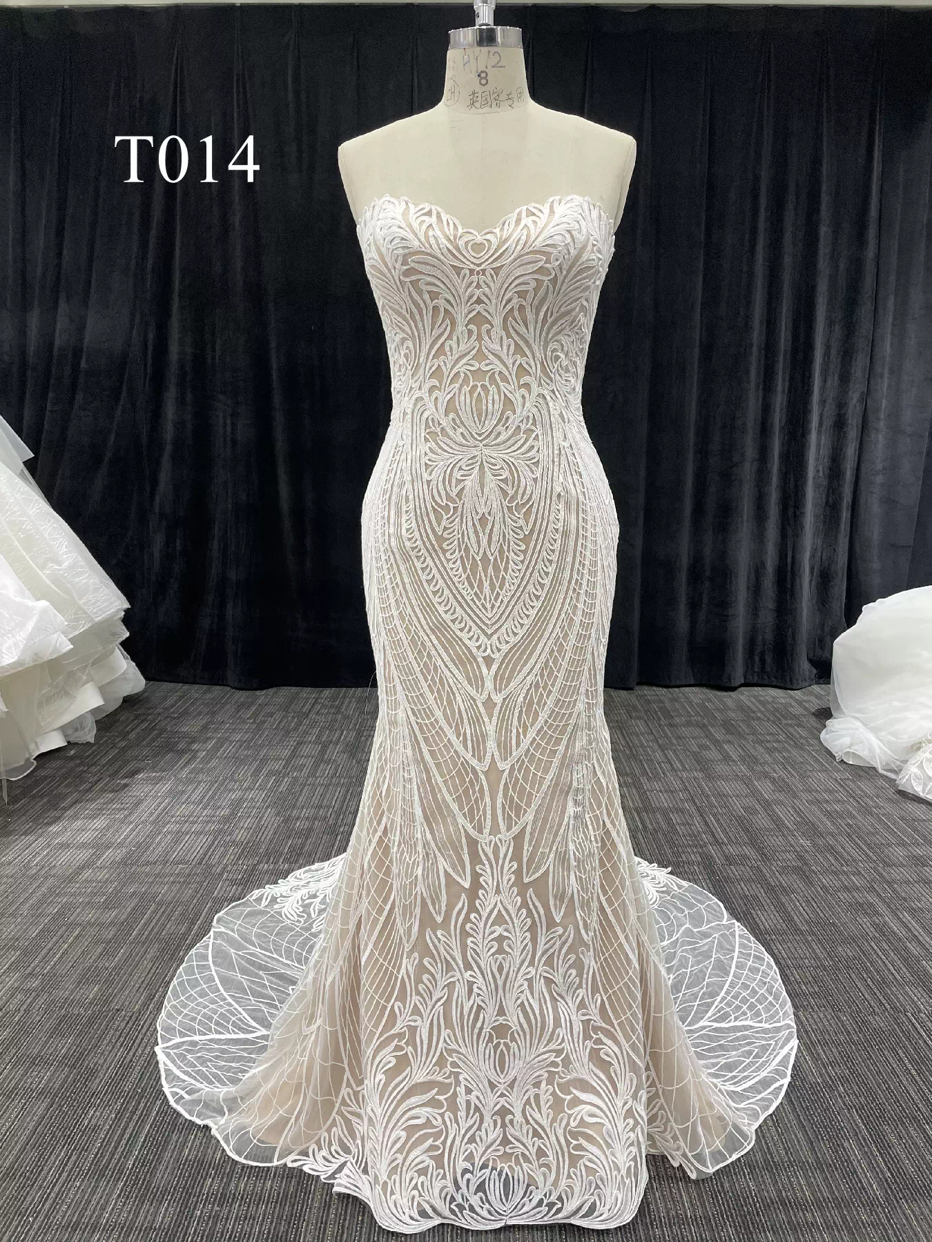 Custom Made Sleeveless Mermaid Bride Dress T014 - Image 5