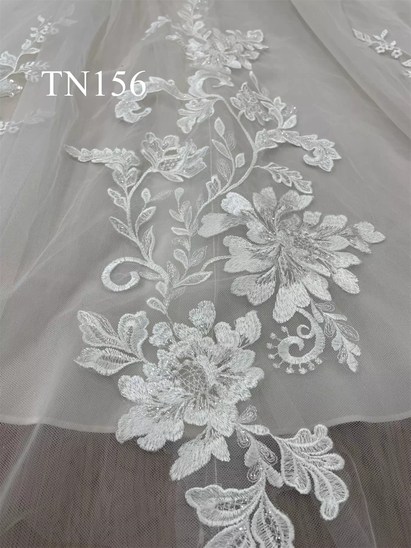 Beautiful Lace Illusion Bodice Open Back A Line Wedding Dress TN156 - Image 8