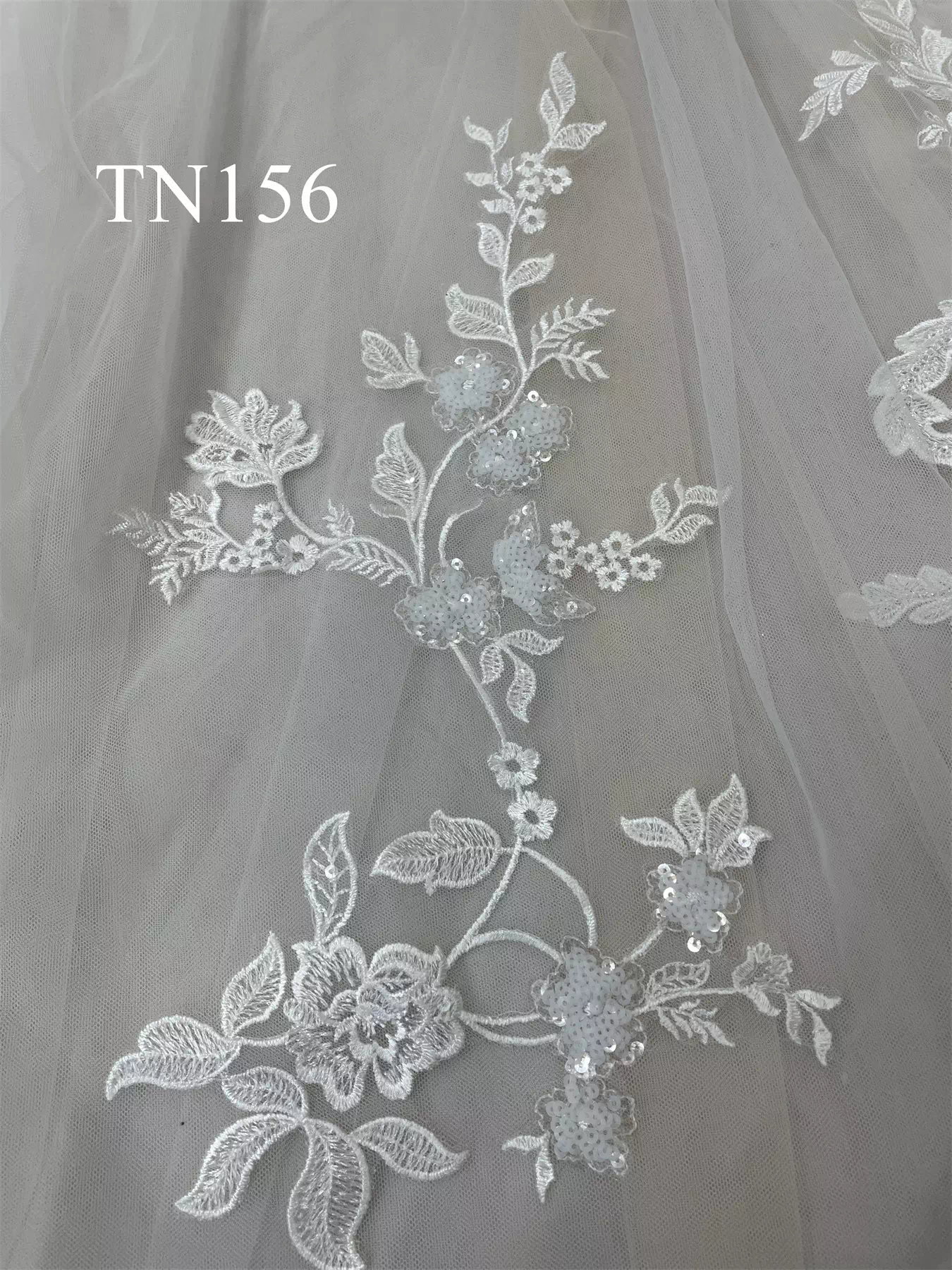 Beautiful Lace Illusion Bodice Open Back A Line Wedding Dress TN156 - Image 9