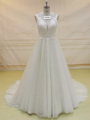 Chinese Supplier A Line Bridal Gowns N008