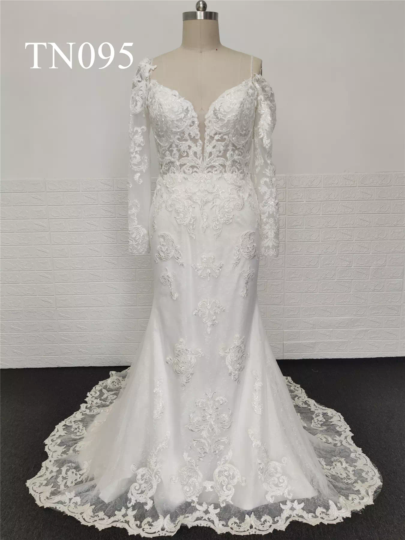 Premium Custom Made Spaghetti Strap Backless Mermaid Dress TN095 - Image 3