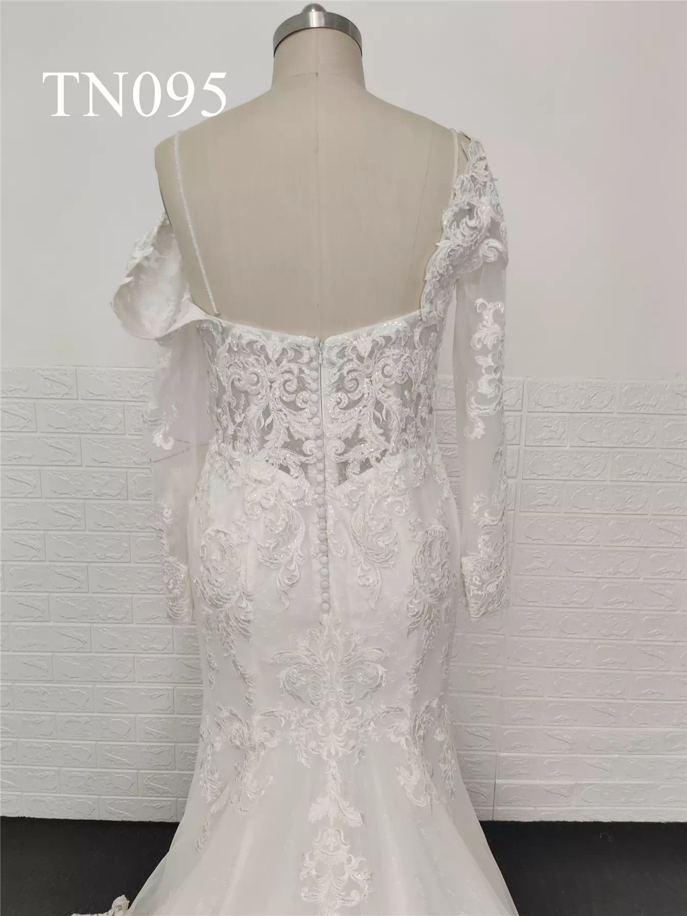 Premium Custom Made Spaghetti Strap Backless Mermaid Dress TN095 - Image 6