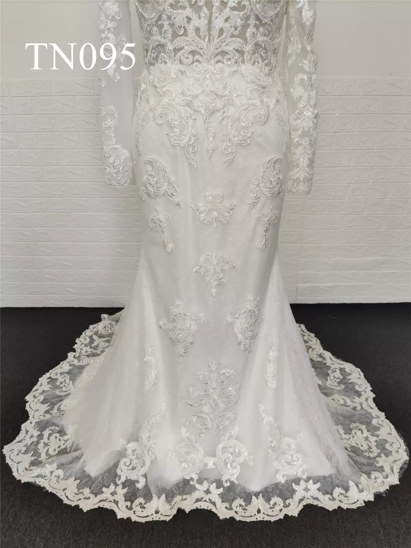 Premium Custom Made Spaghetti Strap Backless Mermaid Dress TN095 - Image 7