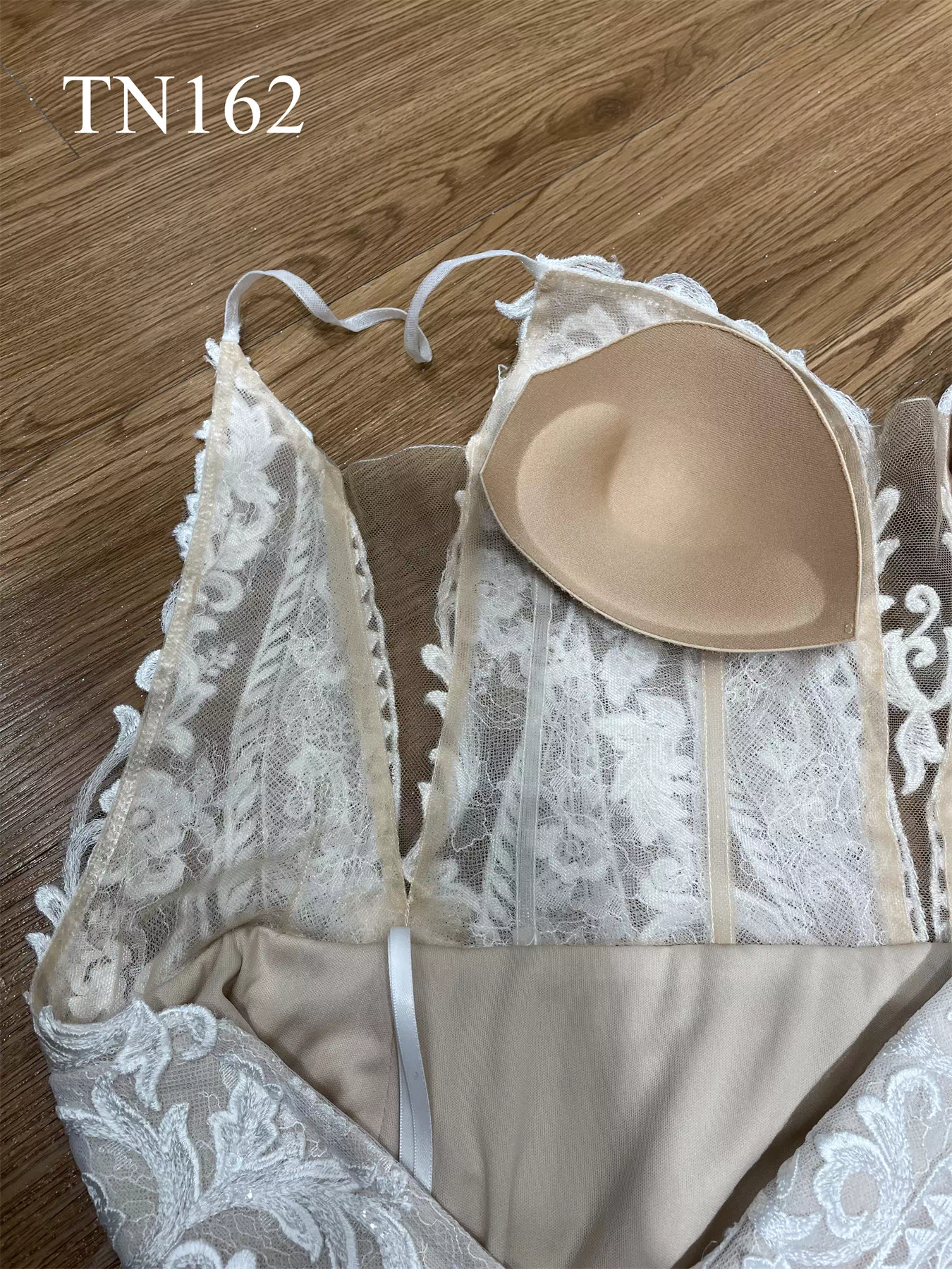 Spaghetti Straps Plunge Neckline Backless Mermaid Dress TN162 - Image 11