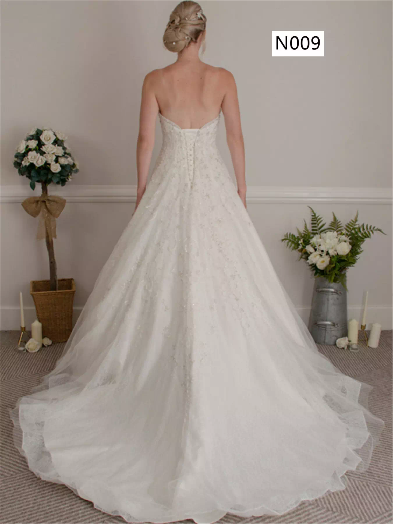 Hot Sale A Line Beaded Dress N009