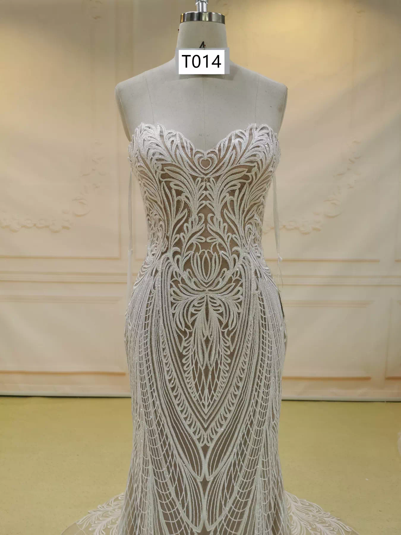 Custom Made Sleeveless Mermaid Bride Dress T014 - Image 3