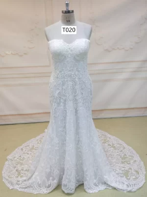 Lace Up Back Design Mermaid Dress T020