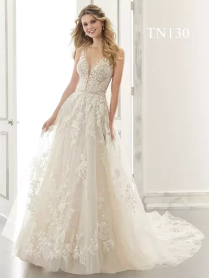 Premium Custom Made Plunge V Neckline and V Back Dress TN130